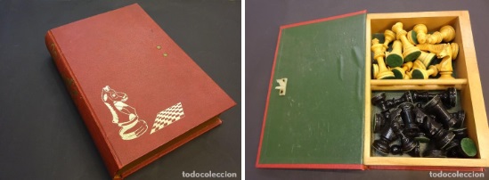 Juego de Ajedrez en forma de libro